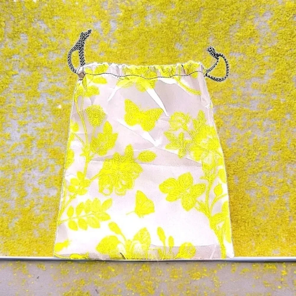 IPSY Refreshments Glam Bag July 2023 Drawstring Silk Makeup Bag Only 10” x 8”